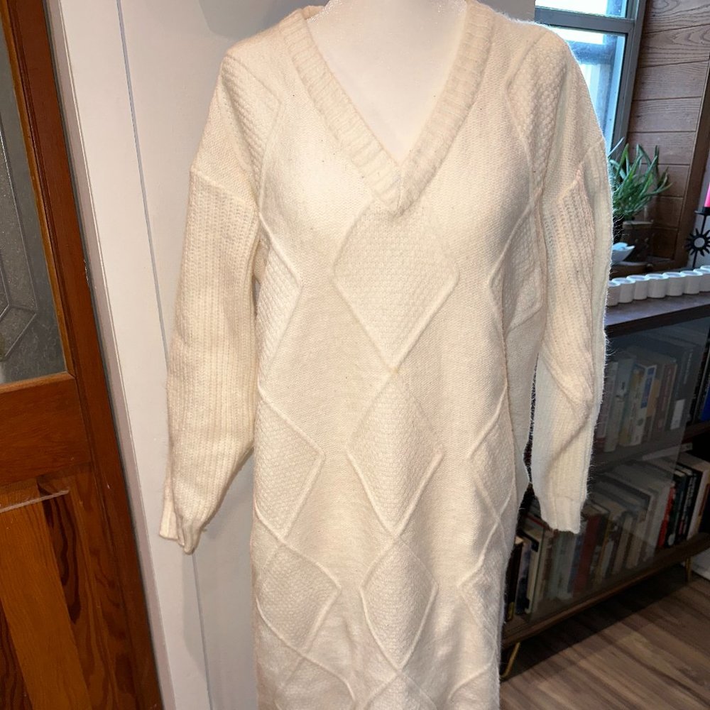 Joe Fresh - White/Cream Sweater Dress - L